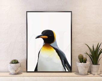 Pinguin-Wand-Druck. Print at Home Pinguin. Digitaler Download Pinguin