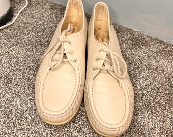 Handsewn SAS Siesta Leather Lace Up Shoes, Women's Size 10