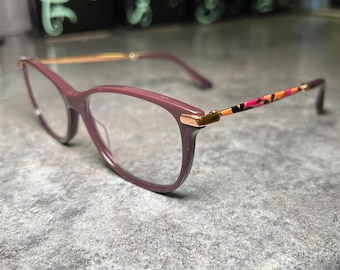 Jimmy Choo Purple Floral Eyeglasses Frames JC207 - Etsy display picture 1