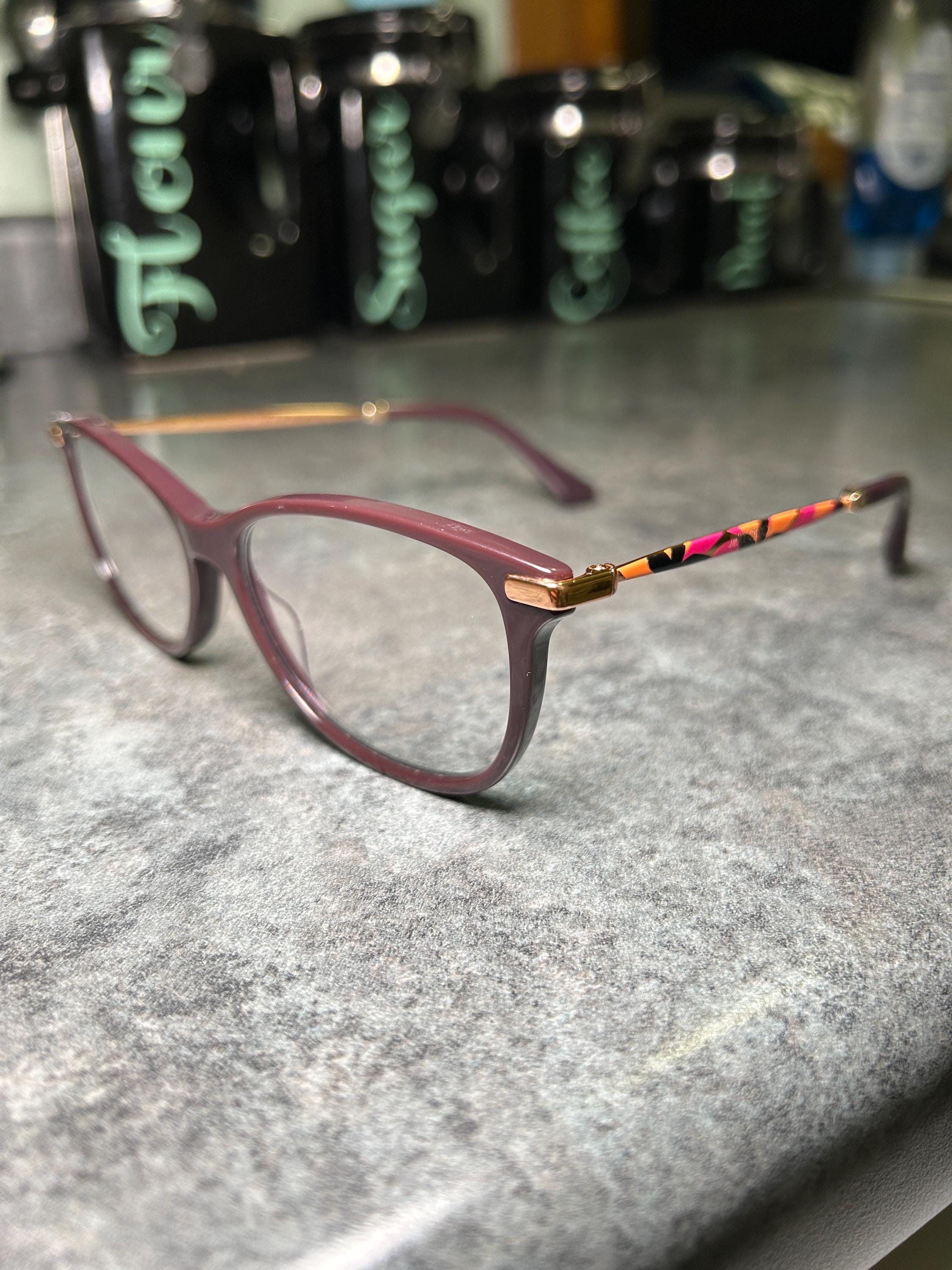 Jimmy Choo Purple Floral Eyeglasses Frames JC207 - Etsy