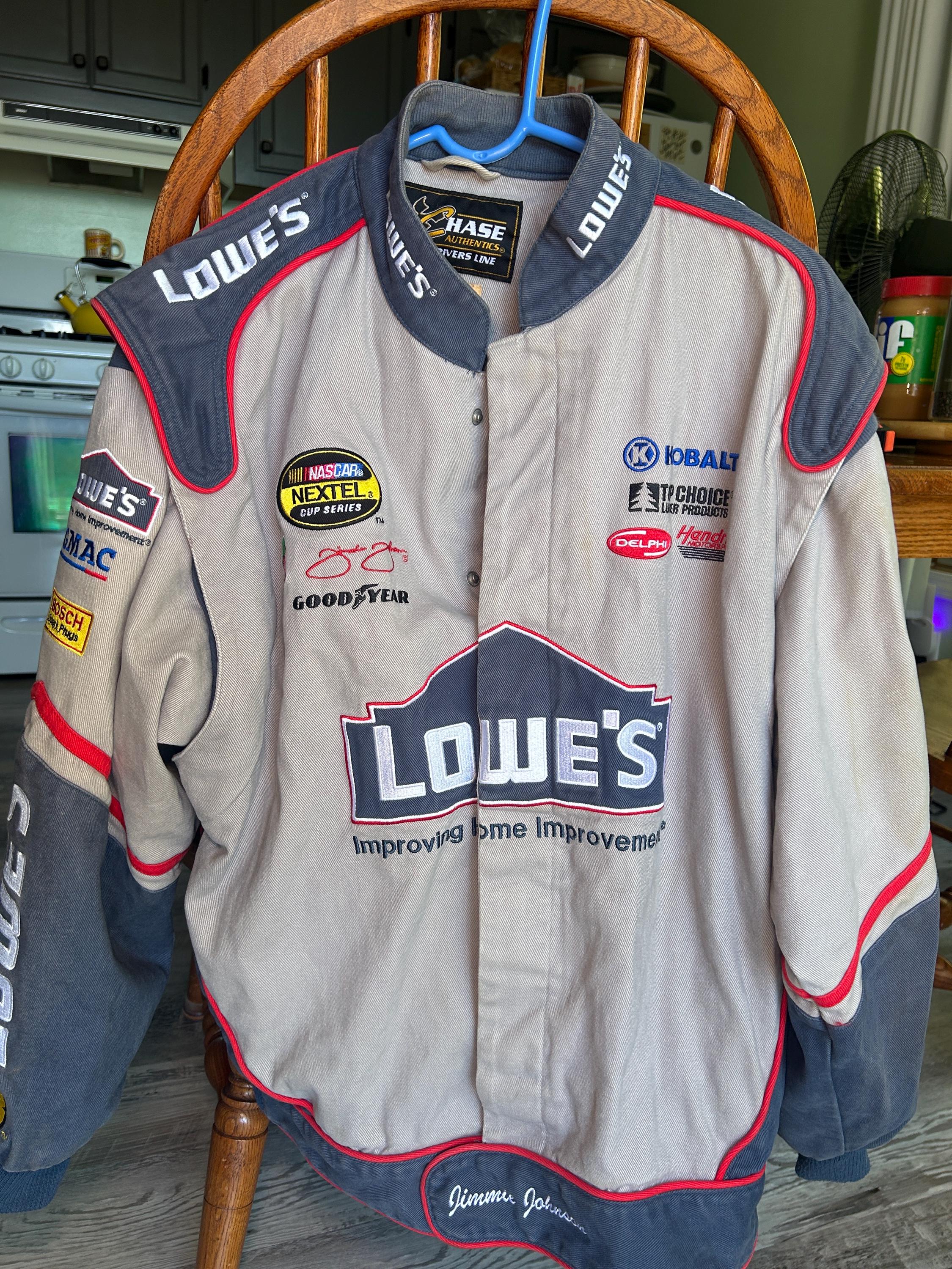NASCAR CHASE AUTHENTICS レースジャケット L NASCAR Chase Authentics Drivers Line Jimmy Johnson Lowe's