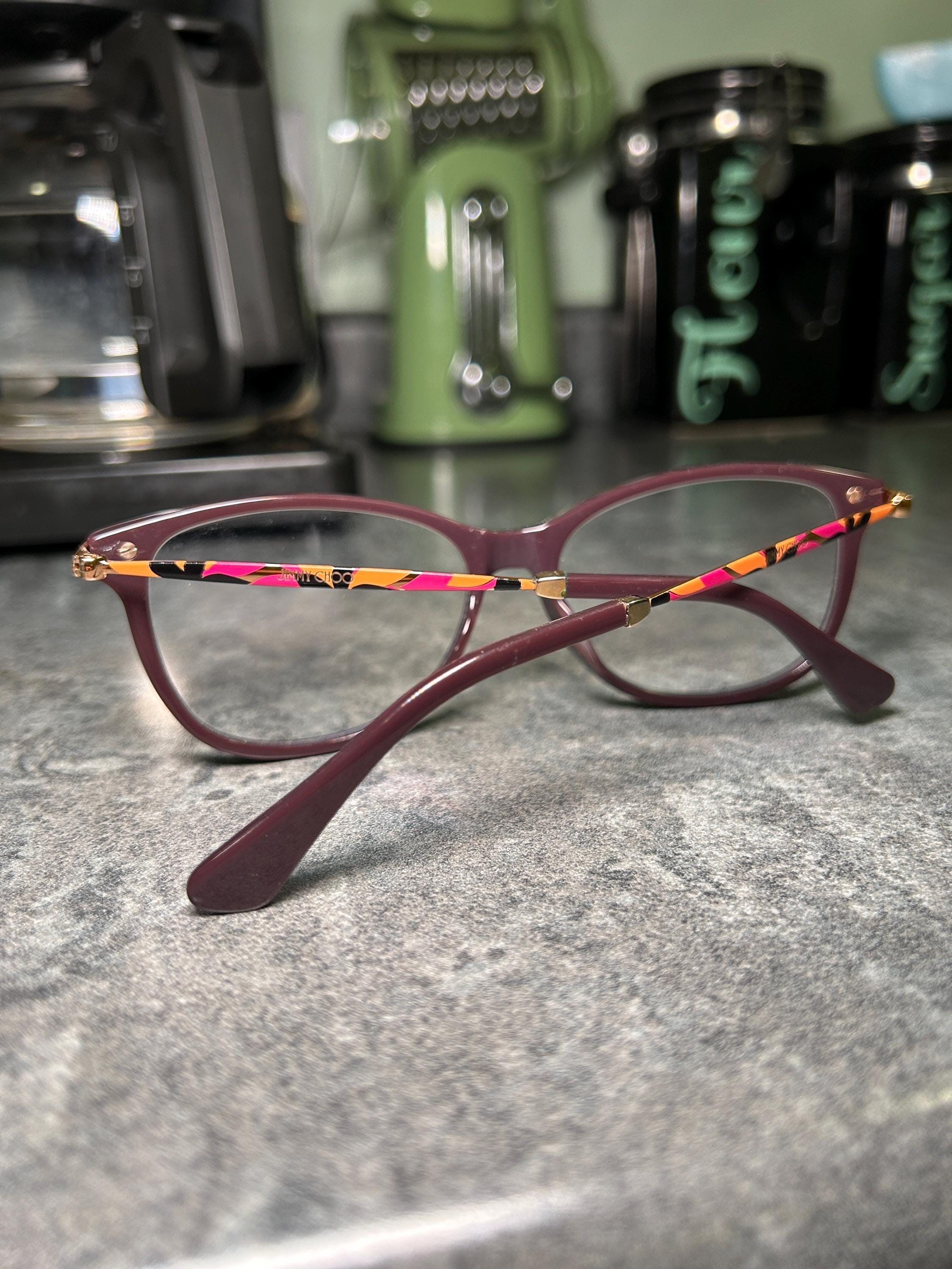 Jimmy Choo Purple Floral Eyeglasses Frames JC207 - Etsy display picture 3