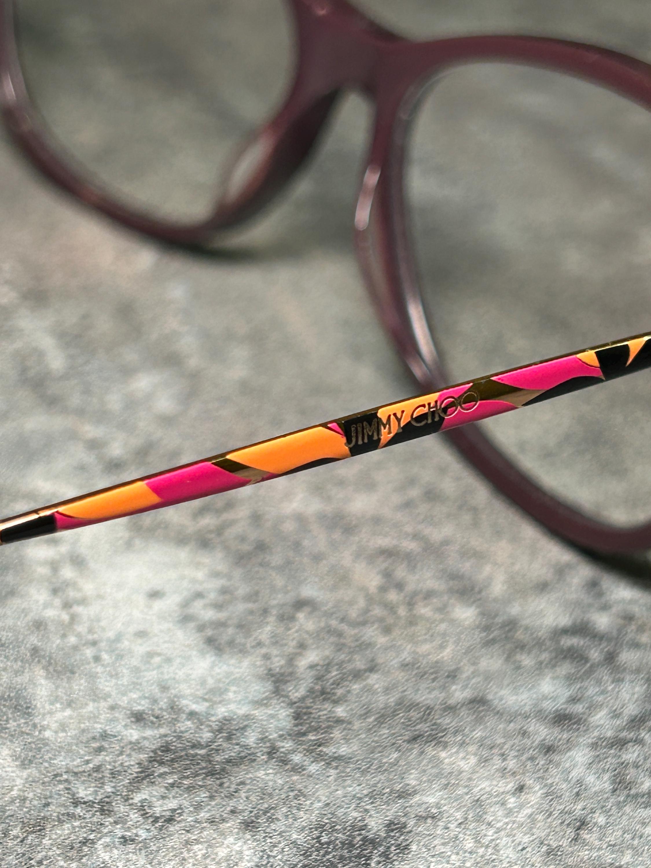 Jimmy Choo JC207 plum Eyeglasses Jimmy Choo JC207 OT7 Plum Glasses – Online Sale UK main image 3