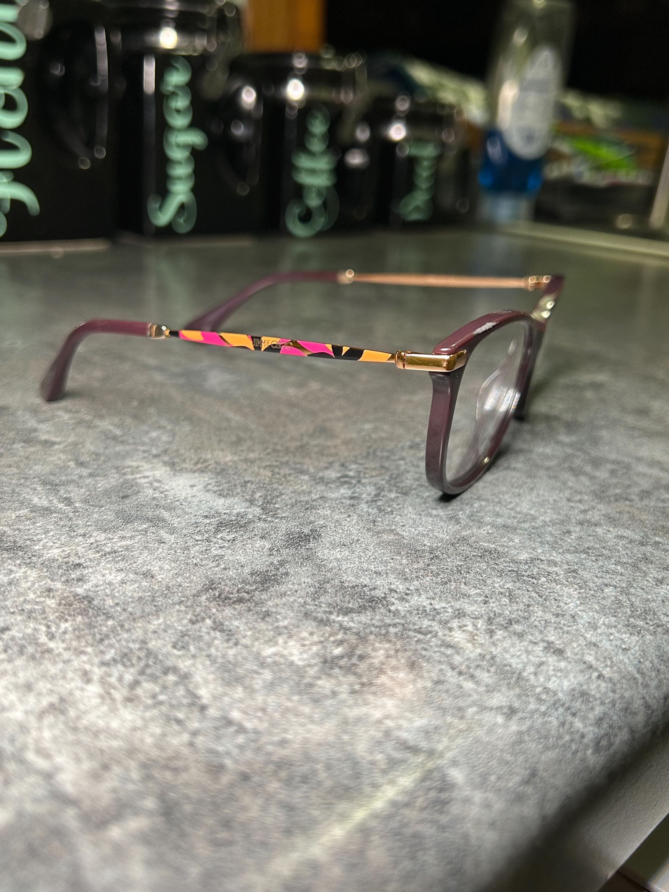 Jimmy Choo Purple Floral Eyeglasses Frames JC207 - Etsy display picture 1