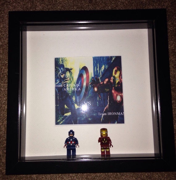 Marvel Captain America Civil War Captain America Ironman Characters And Print Picture Frame Perfect Gift For Any Fan Birthdays Bedroom