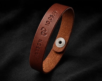 Stillborn Memorial Leather Bracelet Baby Loss Of Child Gift Miscarriage Pregnancy Loss Bereavement Gift Mama of an angel Daddy Of An Angel