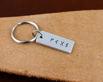Nordic Keychain Aluminum Viking Rune Keychain Norse Jewelry Elder Futhark Runes Nordic Gift Norse Mythology Viking Gifts Protection Keychain