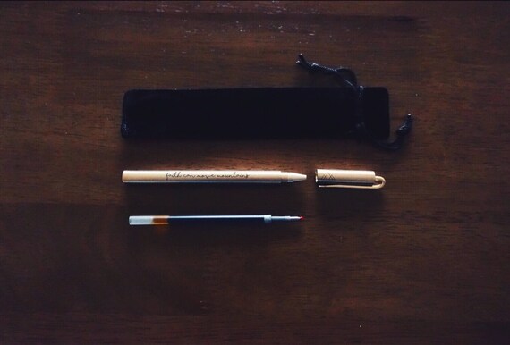 Faith can move mountains {Brass Pen} Faith can move mountains {Brass Pen}