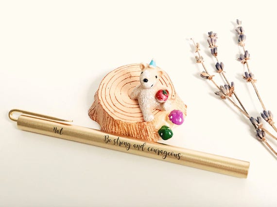 Be strong and courageous {Brass Pen} Be strong and courageous {Brass Pen}