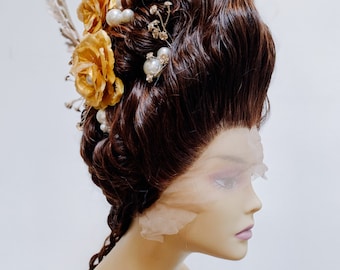 Custom Made to order Marie Antoinette Wig 17th Century Versailles Lace Front in any color-