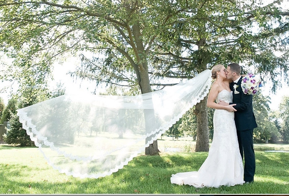 8ft Catherdal veil . 8 Ft Veil - Etsy main image 3
