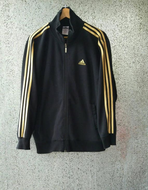 Suéter cremallera Adidas Art Color negro Etsy España