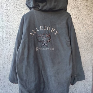 Vintage MCM Jacket Spell out embroidery MCM Legere Hoodies Zipper Munich Munchen