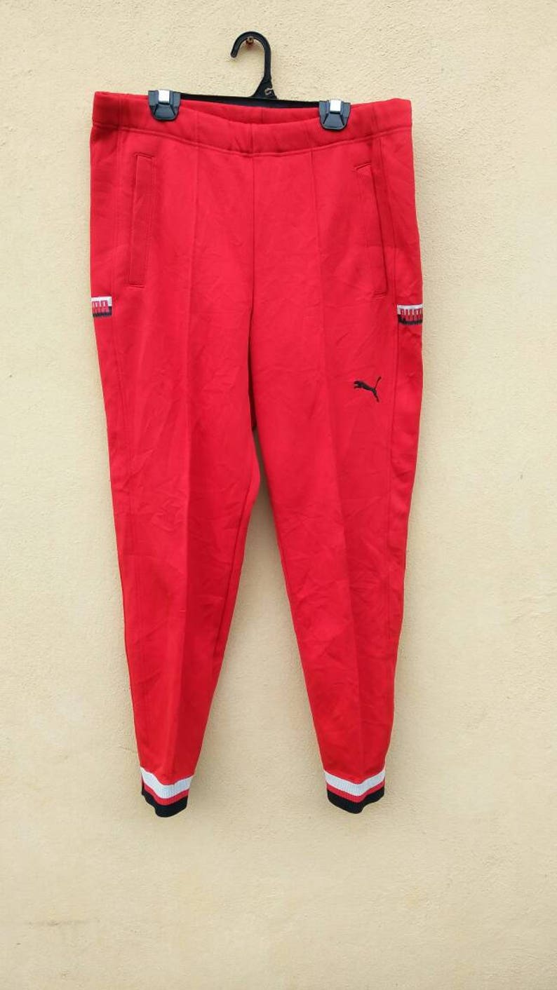 red colour track pants