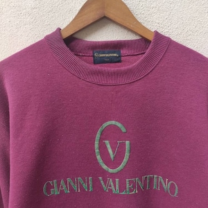Vintage 90s Vintage Gianni Valentino sweatshirt spell out Italian designer
