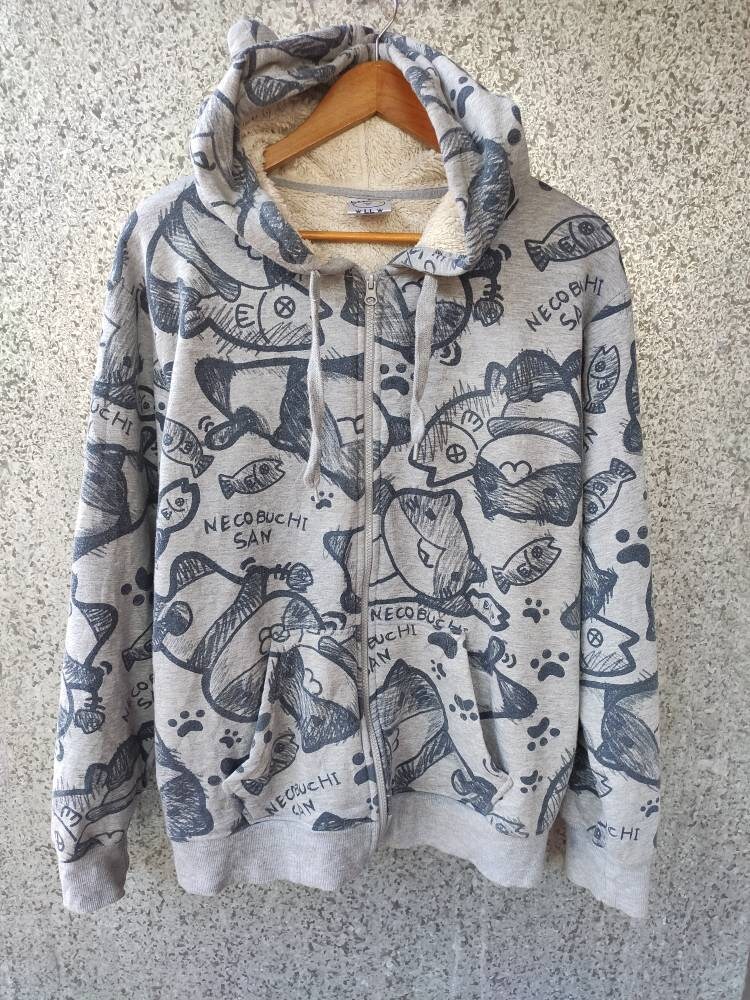 福袋 オンライン Necobuchi San Etsy - Sweater Cartoon Anime Japanese Hoodies Clothing