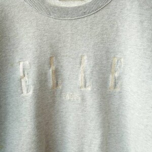 ELLE PARIS sweatshirt big logo spell out embroidery / ELLE crewneck / Elle jumper image 3