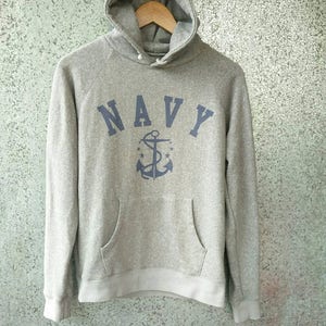 NAVY hoodie by Appuream / Navy hooded gray colour pull over