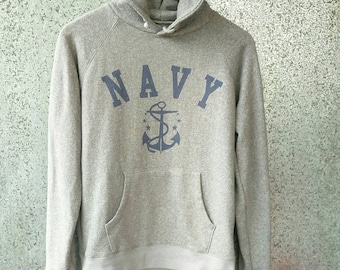 NAVY hoodie by Appuream / Navy hooded gray colour pull over