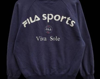ヴィンテージ FILA スウェットシャツ スペルアウト フィラ スポーツ ビバソール クルーネック