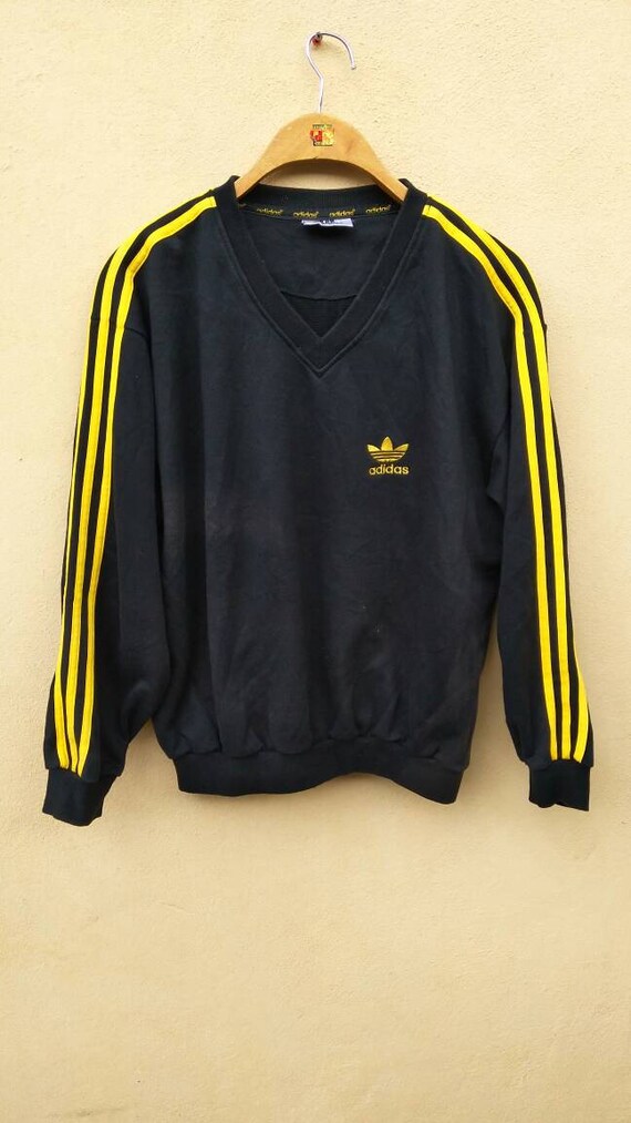 vintage yellow adidas sweatshirt