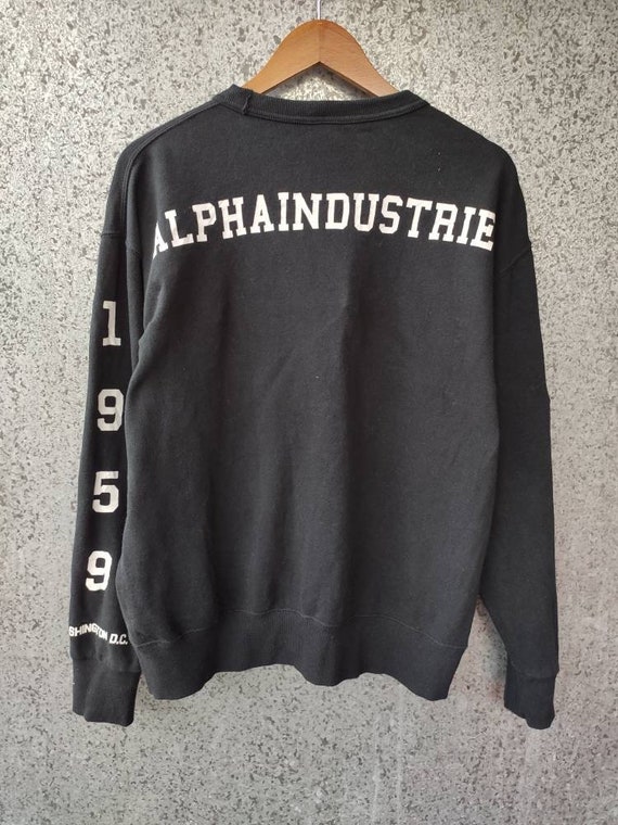 Alpha industries black jumper best sale