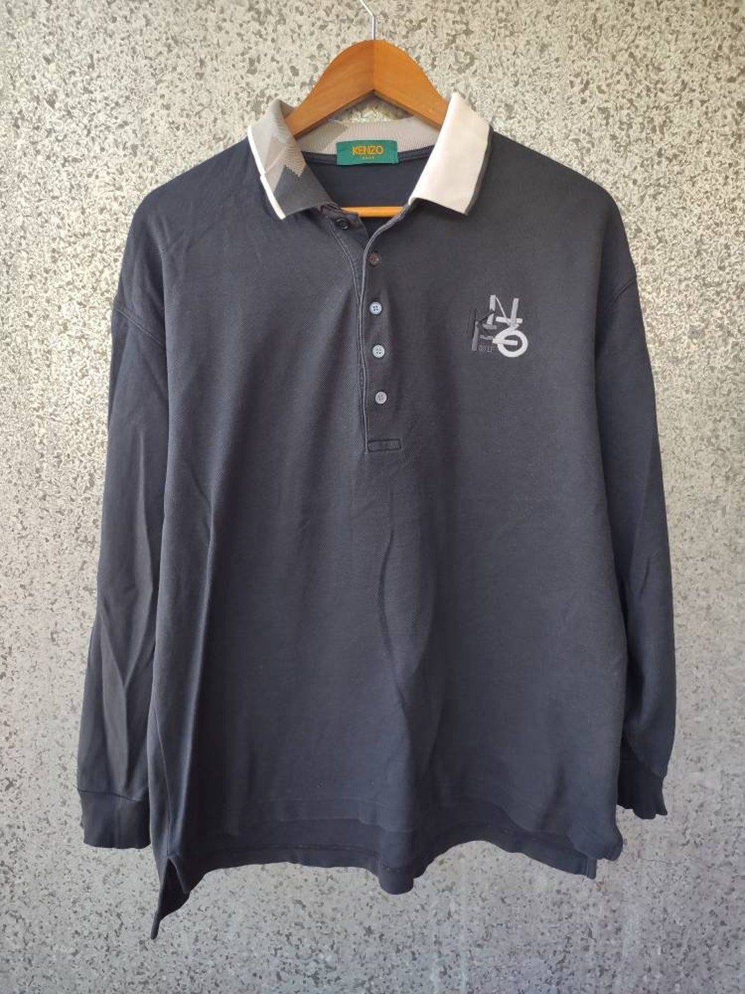 80s〜 KENZO long sleeve shirt Kenzo Homme Classic Long Sleeve Striped Shirt Size XL / UK44