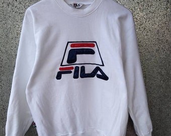 ヴィンテージ FILA スウェットシャツ FILA ビッグロゴ クルーネック FILA スペルアウト ジャンパー