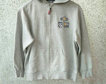 Vintage K swiss zipper hoodie small logo embroidery