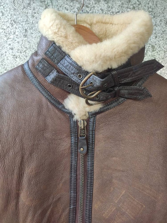 Vintage B3 Jacket Sheepskin leather jacket Avirex Bom… - Gem