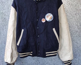 Vintage 90s Japan Varsity Jacket Vintage High School Fashion