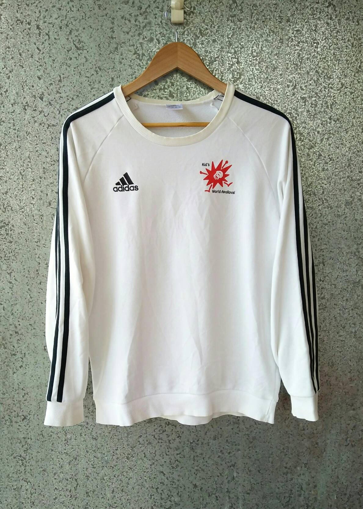 Vintage Adidas Sweatshirt Crewneck Jumper White Colors Unisex - Etsy UK