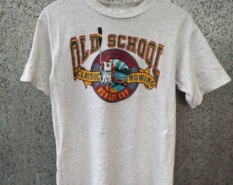 Vintage Old School Classic Rowing Henley Cup tshirt