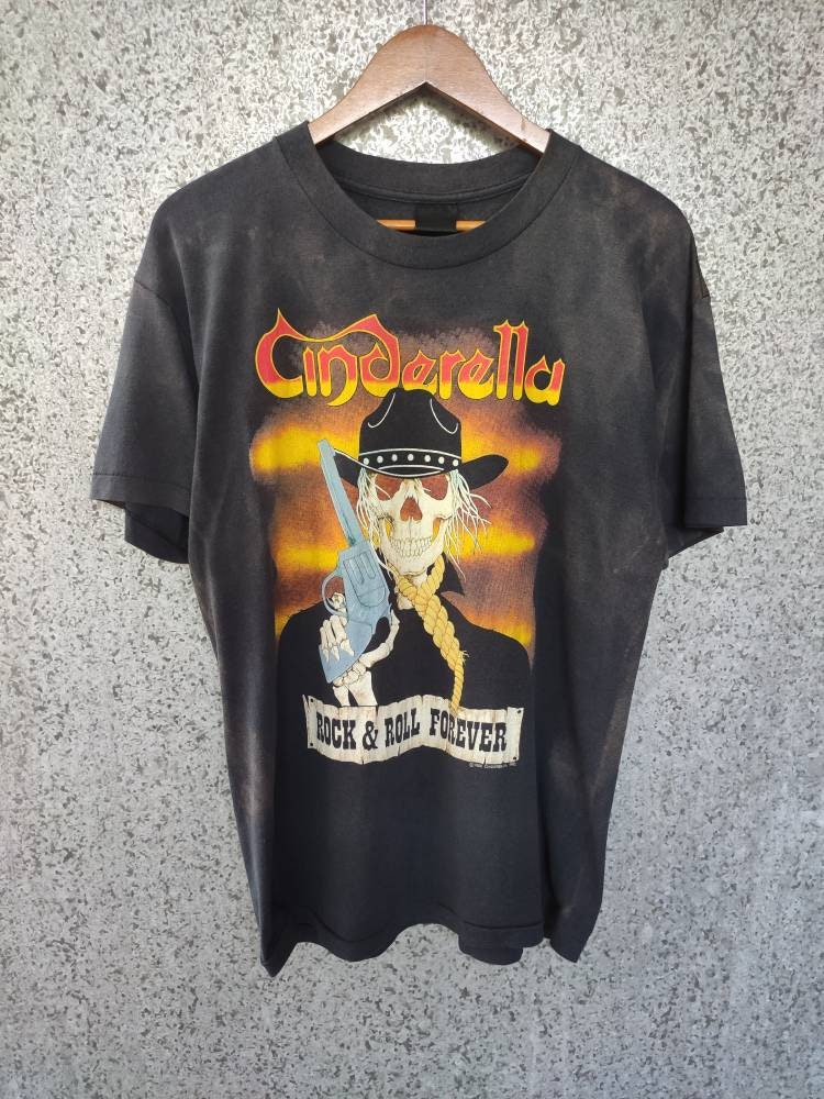 Vintage 80's Cinderella Band Tour Shirt Size L | eBay