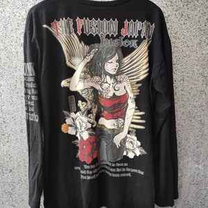 Vintage Sukajan long sleeve The Fusion Japan geisha