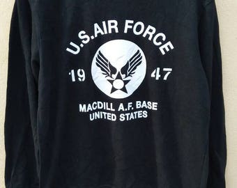 US Air Force 1947 sweatshirt crewneck jumper black colour