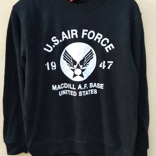 US Air Force 1947 sweatshirt crewneck jumper black colour