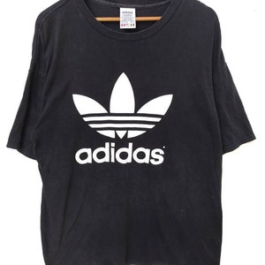 Vintage 80s 90s Vintage Adidas T Shirt Big Logo Made in Usa - Etsy