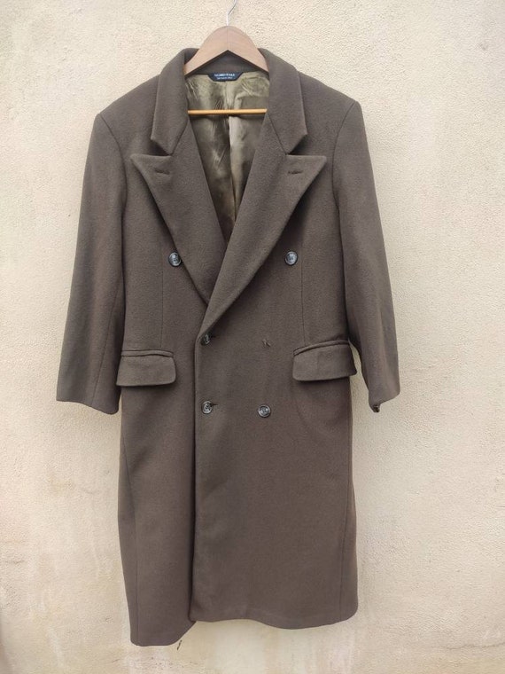 Vintage Christian Dior Monsieur Long Coat Wool Double Breast Vintage Christian Dior Monsieur Long Coat Wool Double Breast