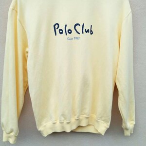 Vintage Polo Club sweatshirt polo crewneck spell out polo jumper