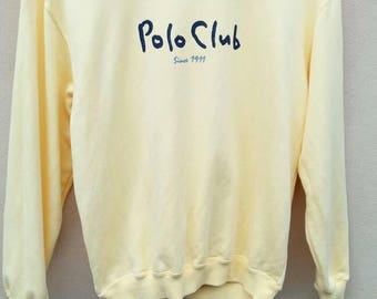 Vintage Polo Club sweatshirt polo crewneck spell out polo jumper