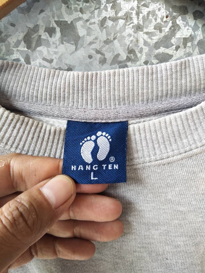 Vintage Hang Ten Sweatshirt Hang Ten Big Logo Crewneck - Etsy