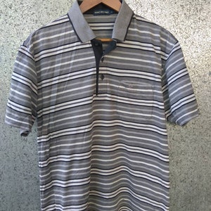 Vintage Mario Valentino polo camiseta Valentino polos a rayas