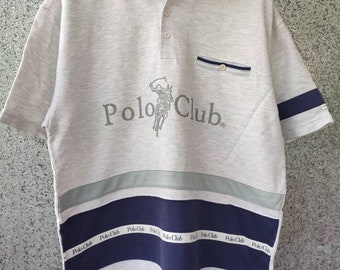 Vintage Polo Club spell out polo shirt / Polo Shirt Big Logo Polo Club / Polo Ralph Lauren