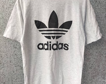 Vintage Adidas t shirt Big Logo / Vintage Adidas shirt Spell Out Made in USA