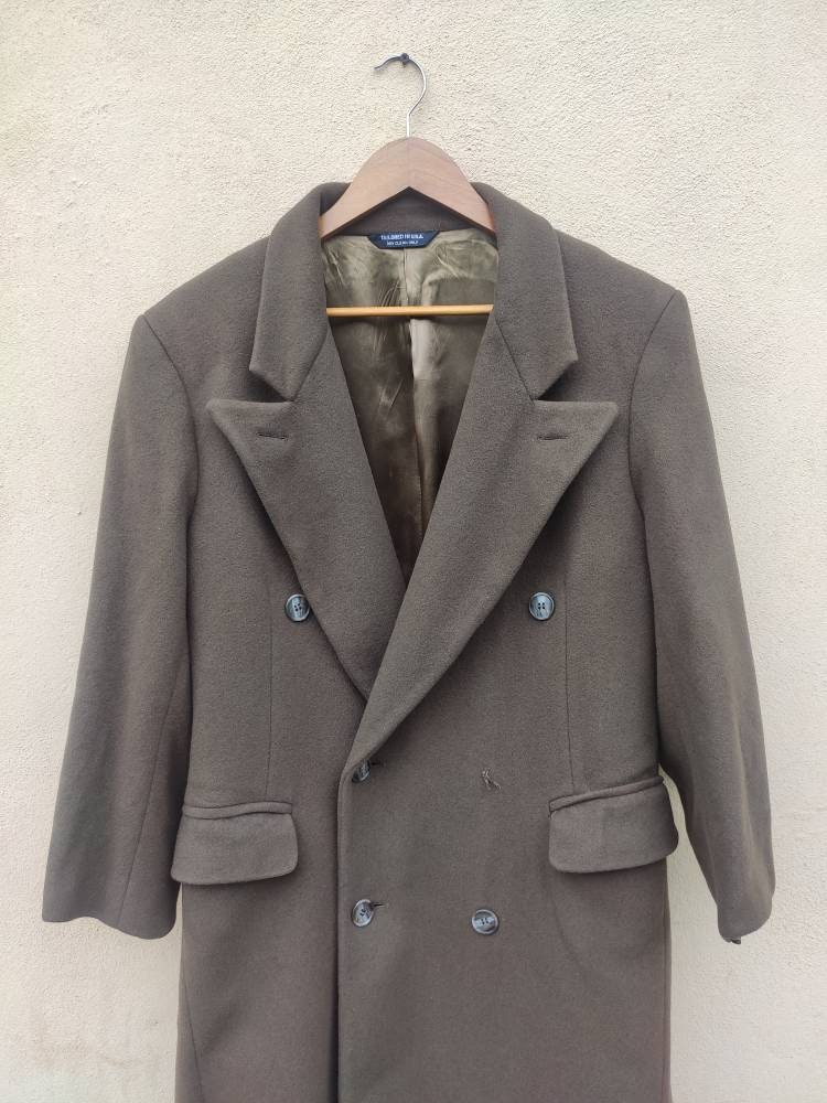 Vintage Christian Dior Monsieur Long Coat Wool Double Breast Vintage Christian Dior Monsieur Long Coat Wool Double Breast