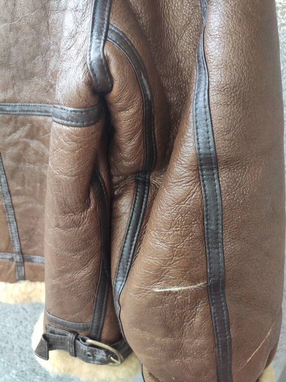 Vintage B3 Jacket Sheepskin leather jacket Avirex Bom… - Gem Vintage B3 Jacket Sheepskin leather jacket Avirex Bom… - Gem