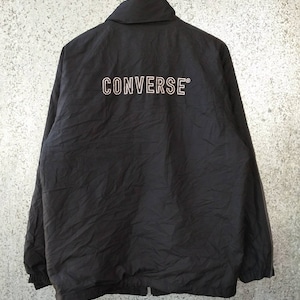Vintage CONVERSE stripes tape  zipper jacket