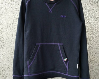 ヴィンテージ FILA スウェットシャツ / フィラ スモール ロゴ クルーネック ジャンパー