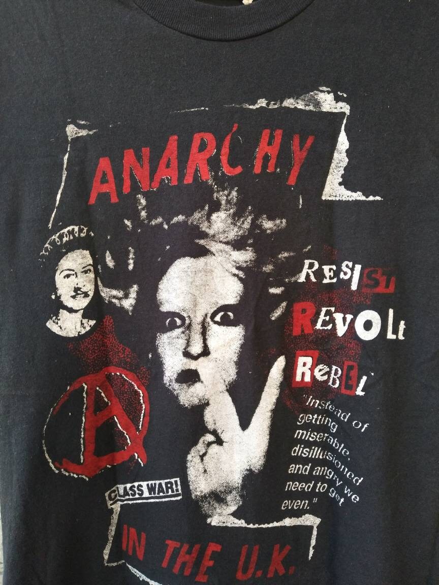 Sex Pistols Anarchy In The UK バンドTシャツ 海外限定 Vintage Sex Pistols Anarchy in the Uk Punk Rock Band T-shirt
